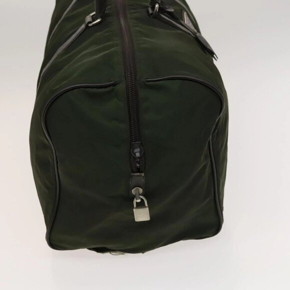 PRADA Boston Bag Nylon Khaki Auth bs24276 - Picture 4 of 15